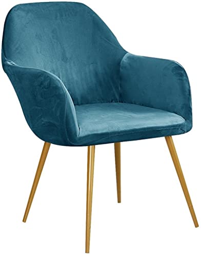 ELYSYSRL Stretch Stuhlhussen-Bezüge mit Armlehne Samt Stuhlbezug Esszimmerstühle Husse Stretch Abdeckung Moderne Beschützer Haus Schutzhülle für Restaurant Büro (Color : #2, Size : 4 Stück) von ELYSYSRL
