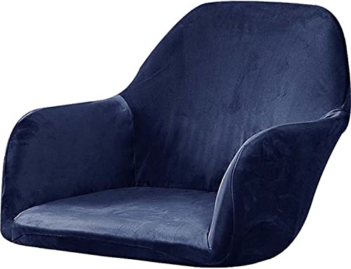 ELYSYSRL Stretch Stuhlhussen Samt mit Armlehne Stuhlbezug 1/6/2/4er Set Luxus-Samt Bürostuhl Bezug Stuhlschonbezug Sessel Esszimmerstuhlhussen Armlehnstuhl Stuhlabdeckung (Color : #7, Size : 1 Stück) von ELYSYSRL