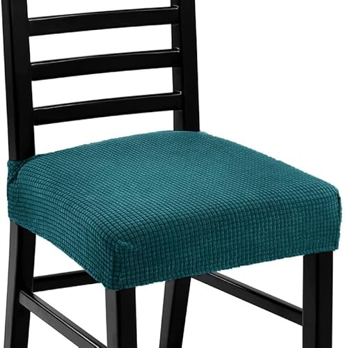 ELYSYSRL Stuhlbezug Sitzfläche 2er 4er 6er Set, Stretch Bezug für Stühle Sitzbezüge für Esszimmerstühle Abwaschbar Schonbezug Stuhl Hussen für Stühle (Color : #23, Size : 1 Stück) von ELYSYSRL