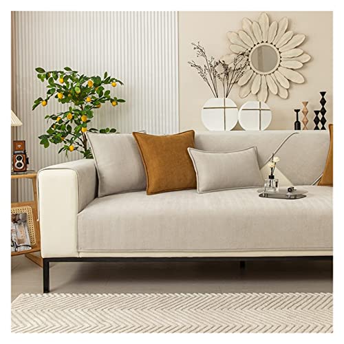 ELYSYSRL Thick Sofabezug/Sofaüberzug für Sofa Sofa überwurfdecke, Sofaschutz Hund/Katze Weicher Sofahusse Couchhusse mit Armlehne für Wohnzimmer Anti-Rutsch (Color : #2, Size : 90x160cm/1PC) von ELYSYSRL