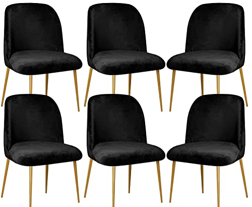 Esszimmerstühle Schalenstuhl Stuhlhussen 2/4/6er Set Strech Stuhlbezug Waschbar Abnehmbare Elegante Schalenstuhlbezug Moderne Samt Stuhlabdeckung für Büro Wohnzimmer Esszimmer ( Color : #3 , Size : 6 von ELYSYSRL