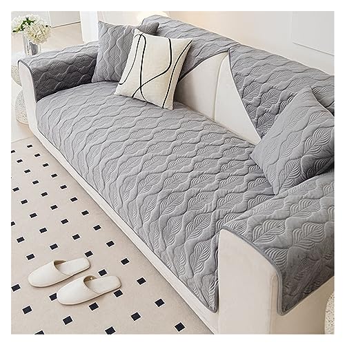 Samt Sofabezug Couchbezug Ecksofa Sofa Überwurfdecke L Form/U Form/ 3/2/4 Sitzer Grau/Rosa Sofahusse Rutschfest Sofa Abdeckung Hund Katze Sitzflache Sofaschoner ( Color : #19 , Size : 70x70cm/1PC ) von ELYSYSRL