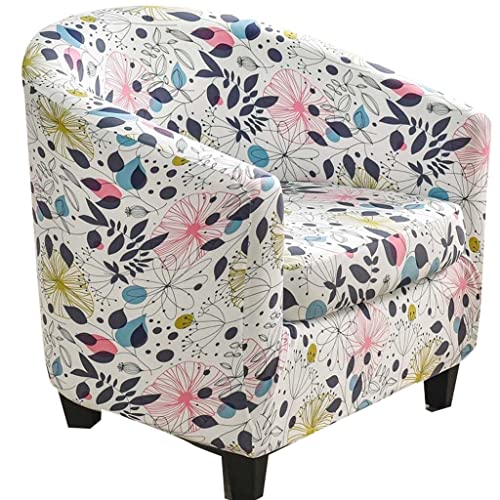 Sesselhusse Sesselbezug 2-teiliger Sesselschoner Sesselüberwurf Jacquard Elastisch Stretch Sofahusse Husse für Clubsessel Loungesessel Cocktailsessel mit Kissenbezug für Tullsta ( Color : #24 ) von ELYSYSRL