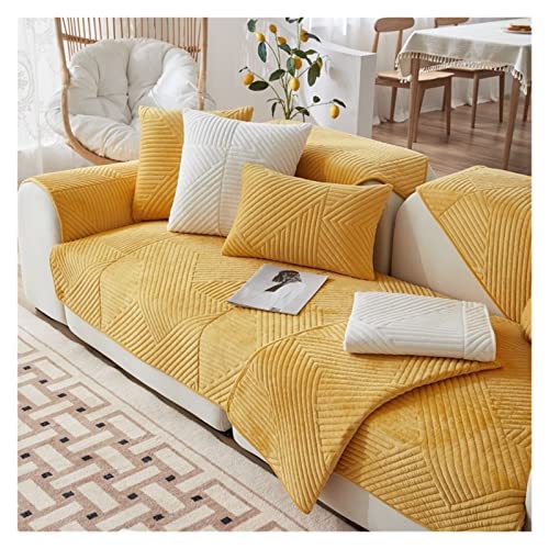 Sofabezug Ecksofa L Form Links Rechts Couchbezug u Form groß XXL Sofa/Couch überwurfdecke 2/3/4 sitzer, Verdicktes Samt Couch Überwürfe Sofahusse Sofaüberwürfe rutschfest Sofa Abdeckung (Color : #13 von ELYSYSRL