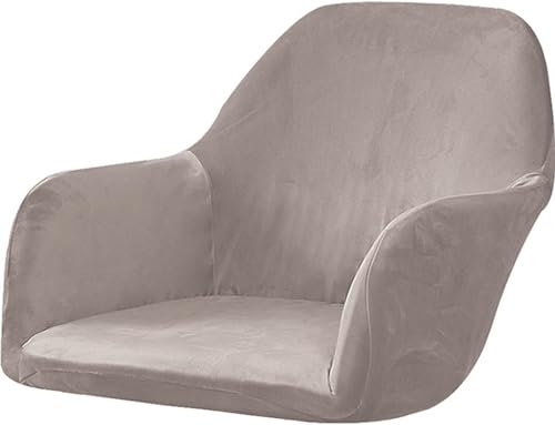 Stretch Stuhlhussen Samt mit Armlehne Stuhlbezug 1/6/2/4er Set Luxus-Samt Bürostuhl Bezug Stuhlschonbezug Sessel Esszimmerstuhlhussen Armlehnstuhl Stuhlabdeckung ( Color : #11 , Size : 1 Stück ) von ELYSYSRL