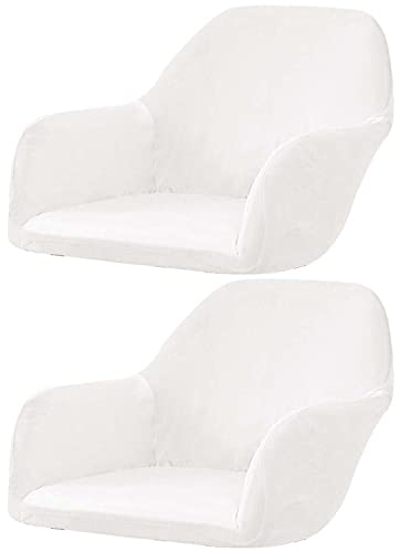 Stretch Stuhlhussen Samt mit Armlehne Stuhlbezug 1/6/2/4er Set Luxus-Samt Bürostuhl Bezug Stuhlschonbezug Sessel Esszimmerstuhlhussen Armlehnstuhl Stuhlabdeckung ( Color : #5 , Size : 2 Stücke ) von ELYSYSRL