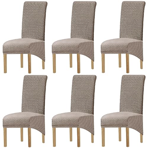 Stuhlhussen 2er 4er 6er Set Stretch XL Stuhlüberzug Esszimmerstühle Bezug Abwaschbar Waschbarer Elastische, Stretch Stuhlschoner für Stuhl Esszimmer Büro Esszimmer Hotel Bankett ( Color : #21 , Size : von ELYSYSRL