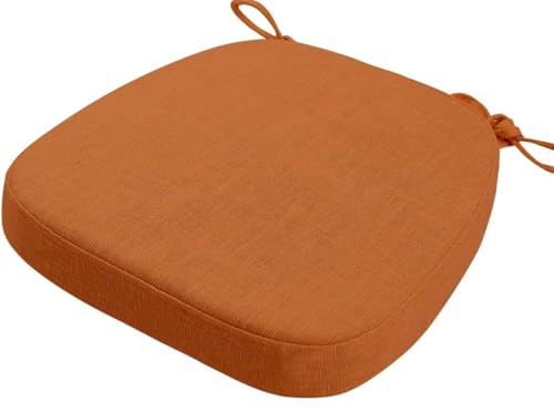 Stuhlkissen mit Bändern (43×42cm) Sitzkissen Stuhl rutschfest Sitzauflage Sitzpolster halbrund Bequeme Waschbare Rutschfestes Sitzkissen Ideal für zu Hause und Gartendekoration ( Color : #4 , Size : 4 von ELYSYSRL