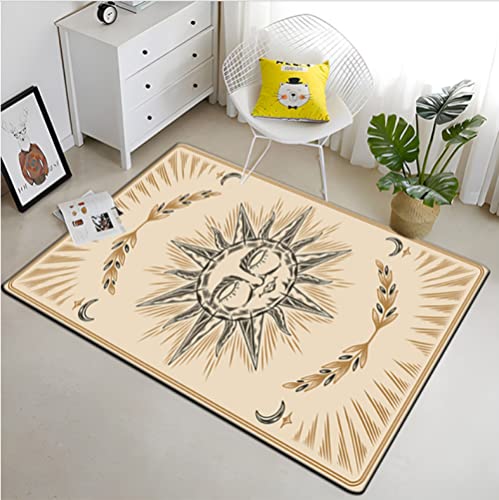 ELYVEN Skala der Gerechtigkeit Magie Astrologie Esoterik Teppich für Wohnzimmer Teppiche Camping Picknick Matte Anti-Rutsch Teppich Yogamatte 40x60cm von ELYVEN