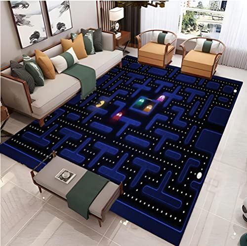 Spiel Teppich Retro Game Area Teppich Retro Gaming Teppich Wohnzimmer Bereich Teppich Home Decoration Teppich Bürobereich Teppich 120X160Cm von ELYVEN