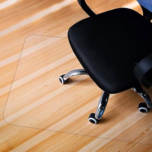 Bürostuhlmatte für Hartholzböden, 1,5 mm, transparente Stuhlmatte, leicht zu gleiten auf harten Böden, Rollstuhlmatte, Kunststoffmatte unter dem Schreibtischstuhl, leicht gleitend, für Rollstühle, von ELZEM