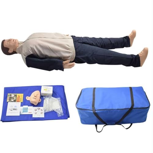 Reanimationspuppe CPR Übungspuppe Manikins Erwachsene Erste Hilfe Trainingspuppe für Erste-Hilfe-Schulungen, Patientenaufklärung und Unterricht Reanimationspuppe CPR Übungspuppe Manikins Erwachsene Erste Hilfe Trainingspuppe für Erste-Hilfe-Schulungen, Patientenaufklärung und Unterricht von ELZEM