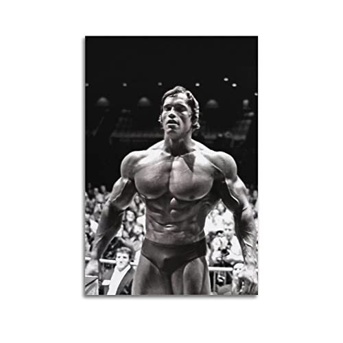 ELedvb Arnold Schwarzenegger Show MusclesCanvas Poster Dekorative Malerei Leinwand Wandposter und Kunstbild Druck Moderne Familie Schlafzimmer Dekor Poster 60 x 90 cm von ELedvb
