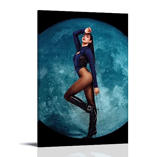 ELedvb Dua Lipa Future Nostalgia – The Moonlight Edition, Leinwand-Poster, dekoratives Gemälde, Leinwand-Wandposter und Kunstdruck, modernes Familienschlafzimmer-Dekor-Poster, 30 x 45 cm von ELedvb