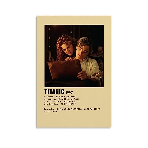 ELedvb Filmposter Kate Winslet Titanic, Leinwand-Poster, dekoratives Gemälde, Leinwand-Wandposter und Kunstdruck, modernes Familienschlafzimmer-Dekor-Poster, 20 x 30 cm von ELedvb