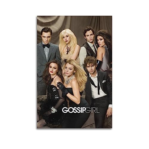 ELedvb Gossip Girl Hauptcharakter, Leinwand-Poster, dekoratives Gemälde, Leinwand, Wandposter und Kunstbild, modernes Familien-Schlafzimmer, Dekoration, Poster, 20 x 30 cm von ELedvb