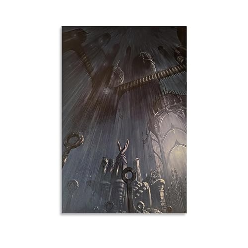 ELedvb Hollow Knight Filmkunst-Poster, Leinwand-Poster, dekoratives Gemälde, Leinwand-Wandposter und Kunstdruck, modernes Familienschlafzimmer-Dekor-Poster, 40 x 60 cm von ELedvb