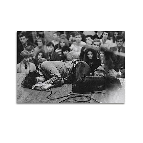 ELedvb Jim Morrison Collapsed on StageLeinwand-Poster, dekoratives Gemälde, Leinwand-Wandposter und Kunstdruck, modernes Familienschlafzimmer-Dekor-Poster, 40 x 60 cm von ELedvb