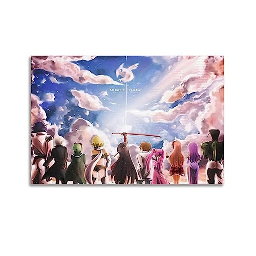 ELedvb Lubbock Mine Tatsumi Akame Ga Kill Manga Anime Fan Geschenk Wandbild Leinwand Poster Dekorative Malerei Leinwand Wandposter und Kunstdruck, moderne Familie Schlafzimmer Dekor Poster 30 x 45 cm von ELedvb