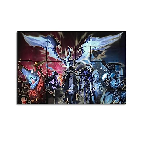 ELedvb Solo Leveling ArtCanvas Poster Dekorative Malerei Leinwand Wandposter und Kunstdruck Moderne Familie Schlafzimmer Dekor Poster 60 x 90 cm von ELedvb