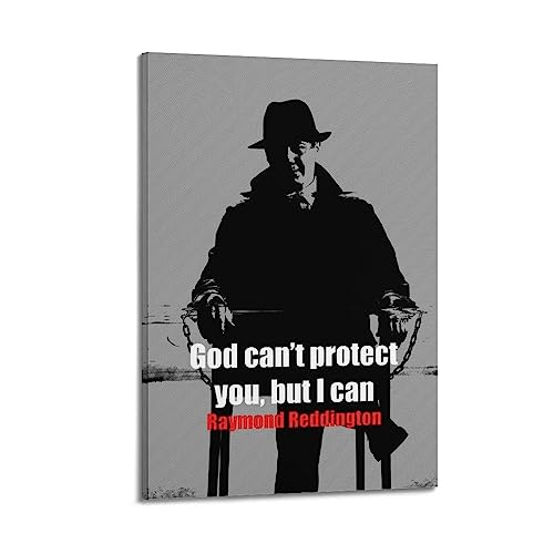 ELedvb The Blacklist Art Poster Raymond Reddington Black DarkCanvas Poster Dekorative Malerei Leinwand Wandposter und Kunstbild Druck Moderne Familie Schlafzimmer Dekor Poster 30 x 45 cm von ELedvb