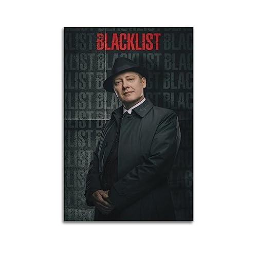 ELedvb The Blacklist Poster James Spader Einzelperson, Leinwand-Poster, dekoratives Gemälde, Leinwand, Wandposter und Kunstbild, moderner Familien-Schlafzimmer, 50 x 75 cm von ELedvb