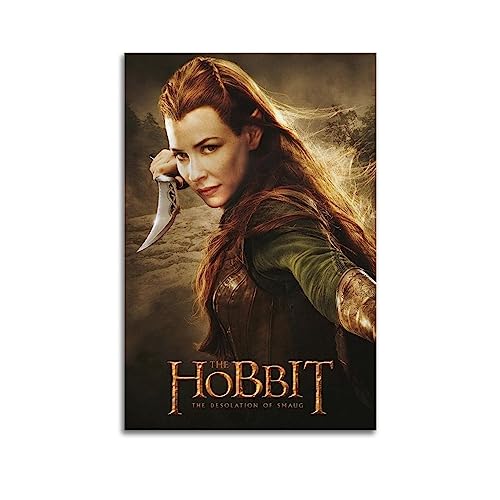 ELedvb The Hobbit Art Poster Tauriel Leinwand Poster Dekorative Gemälde Leinwand Wandposter und Kunstbild Druck Moderne Familie Schlafzimmer Dekor Poster 08x12inch (20x30cm) von ELedvb