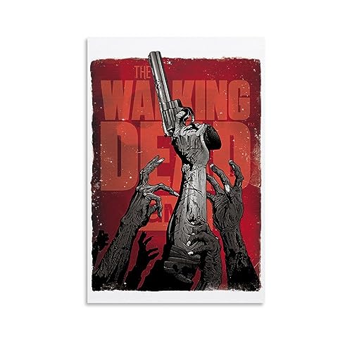 ELedvb The Walking Dead TV-Comic-Poster, Leinwand-Poster, dekoratives Gemälde, Leinwand-Wandposter und Kunstdruck, modernes Familienschlafzimmer-Dekor-Poster, 30 x 45 cm von ELedvb