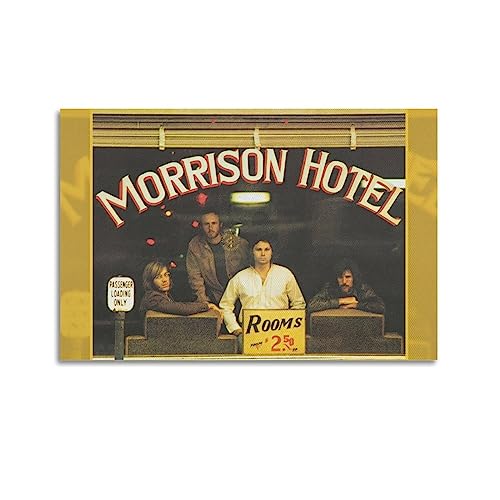 Jim Morrison The Doors Band 1969 Foto Morrison Hotel Hard Rock Leinwand Poster Dekorative Malerei Leinwand Wandposter und Kunstdruck Moderne Familie Schlafzimmer Dekor Poster 30 x 45 cm von ELedvb