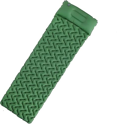 Camping Matte Fuß Aufblasbare Kissen Einzelne Tragbare Camping Picknick Isomatte Aufblasbare Matratze Matte von ELzEy