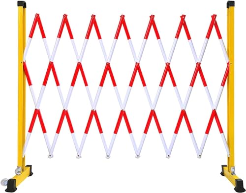 ELzEy Absperrung Einziehbar Einziehbare Barrikade, zusammenklappbare Sicherheitsbarrikade, die Menschen in der Umgebung schützt, ideal for Wartungs- und Bauarbeiten Innen-/Außenbereich (Color : Giall von ELzEy