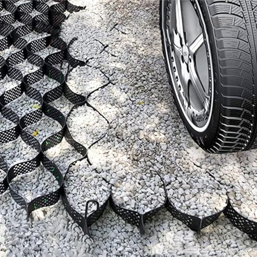 ELzEy Driveway Grids Gravel Stabilized Geocell, Parking Lots/Courtyard/Garden Ground Grid Mud Control Grids, Cuttable Shed Base Grid (Size : 4m x 6m (13FT x 19.5FT)) von ELzEy