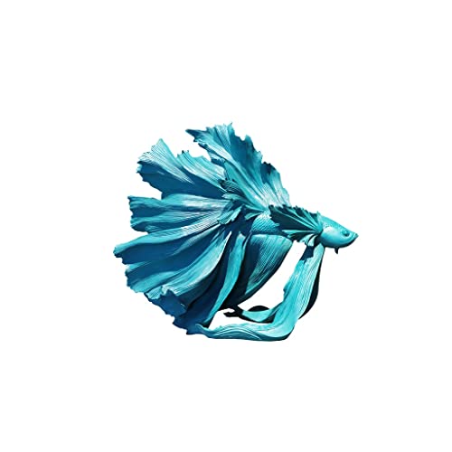 ELzEy Moderne kreative kämpfende Fischwand Hängende Wanddekoration Model Wohnzimmer Veranda Shop Wall Dekoration Wand(Blu) von ELzEy