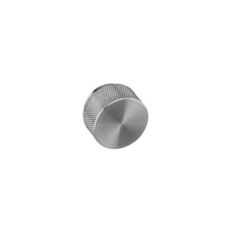 Möbelknopf Kranz gerendelt 30mm V2A matt messingfa von EM Design