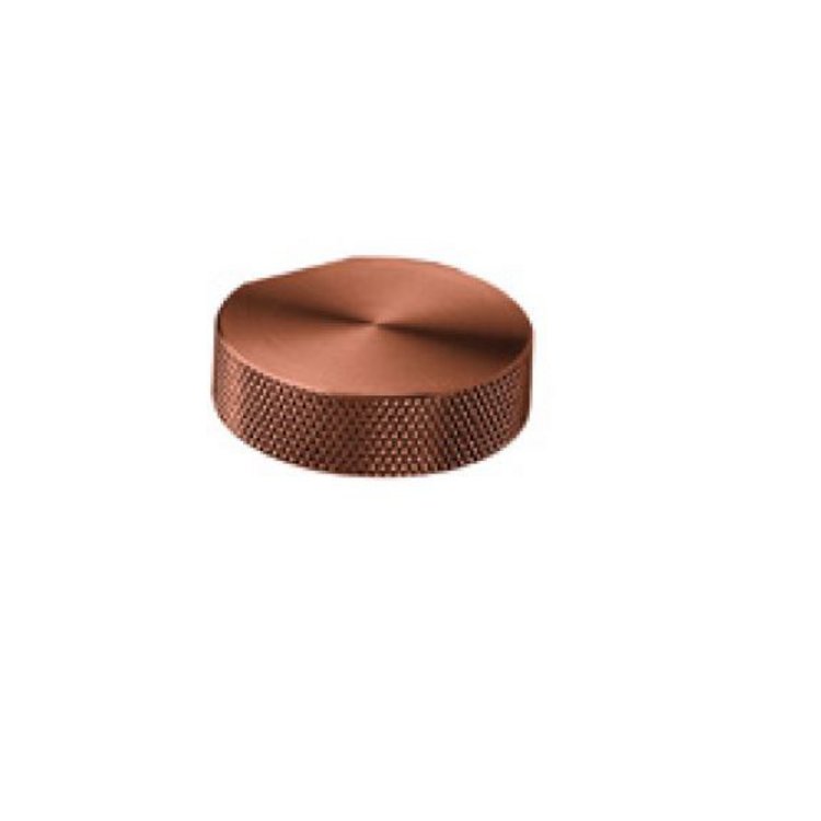 Möbelknopf Kranz gerendelt 35/10 mm V2A matt PVD ä von EM Design