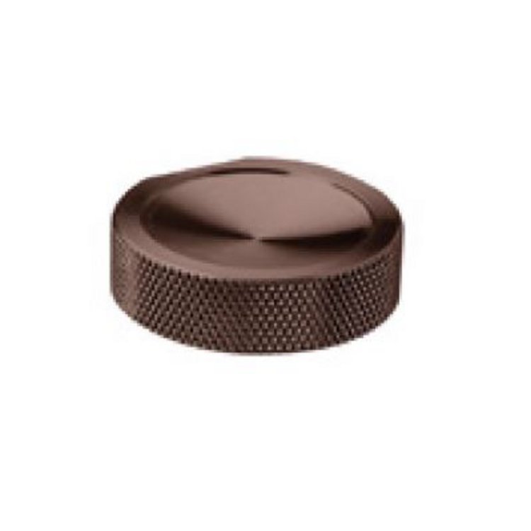 Möbelknopf Kranz gerendelt 35/10 mm V2A matt PVD ä von EM Design