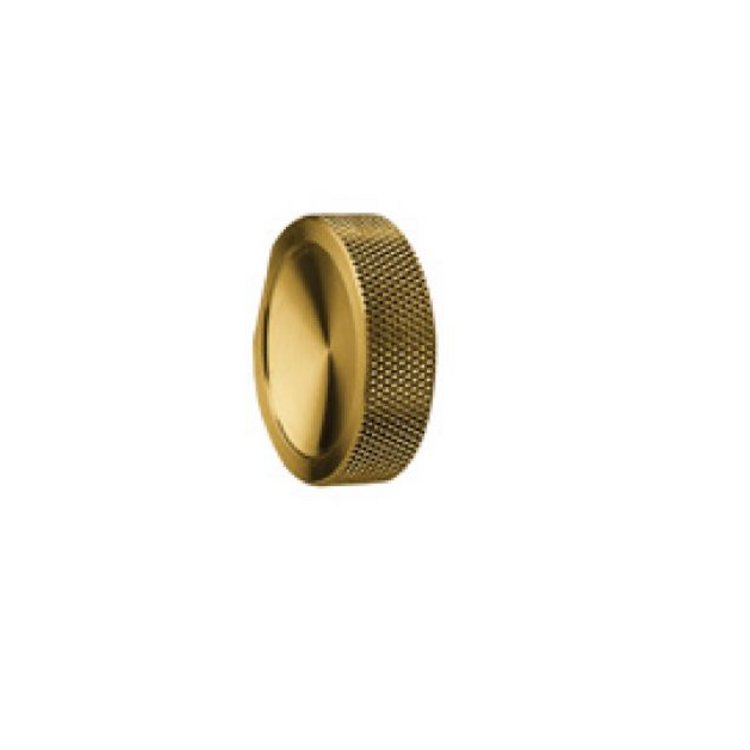 Möbelknopf Kranz gerendelt 35/10 mm V2A matt messi von EM Design
