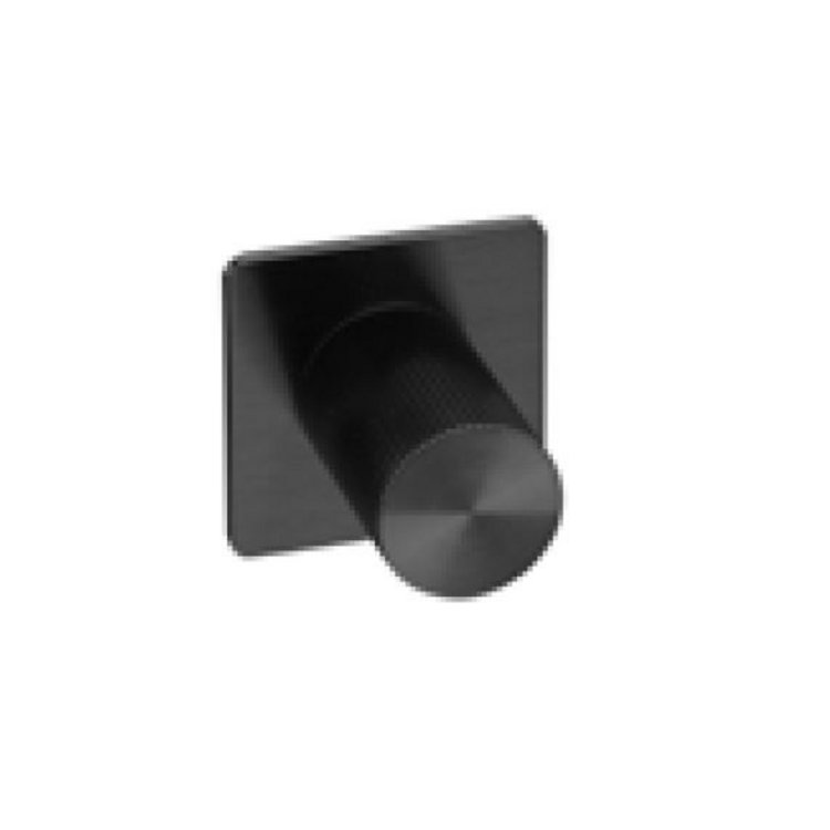 Möbelknopf Rille matt Nero opaco/Schwarz matt (F) von EM Design