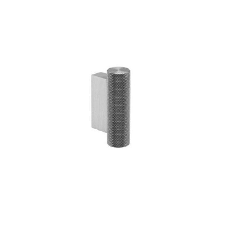 Möbelknopf gerendelt Nero opaco/Schwarz matt (F) P von EM Design