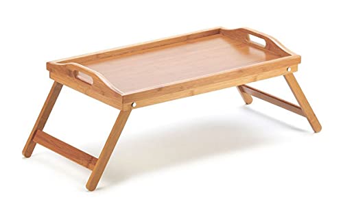 Tablett für Klappbett, Frühstückstisch mit klappbaren Beinen (BAMBUS 2) von EM HOME