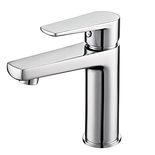 EM Mischer Wasserhahn Serie Mak für Badezimmer Waschbecken Dusche Bidet Eingebaut Chrom Poliert Einhebel Warmwasser Kaltes Wasser (Waschbecken) von EM