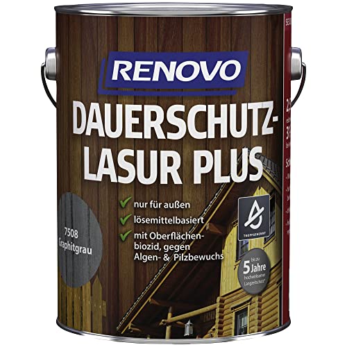 EM RENOVO Dauerschutzlasur 2,5L graphitgrau 7508 278300257508 von EM