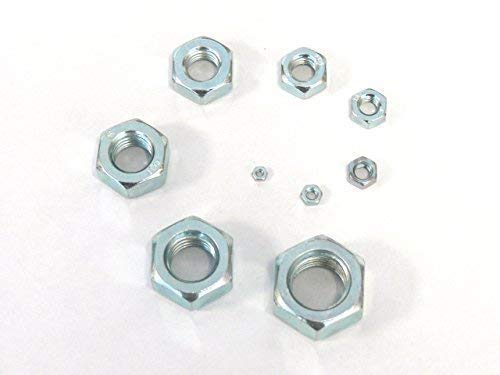 EM Sechskantmuttern M12 x 1,5 Feingewinde, DIN 934-8, verzinkt, Muttern (5) von EM