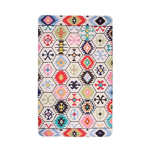 EMAFORO Teppich Farbwaschbare Teppiche, einfache Morden-Fußmatten, Teppiche für Wohnzimmer, Schlafzimmer, Jungen- und Mädchenzimmer, Moderne Heimdekoration Flächenteppich von EMAFORO