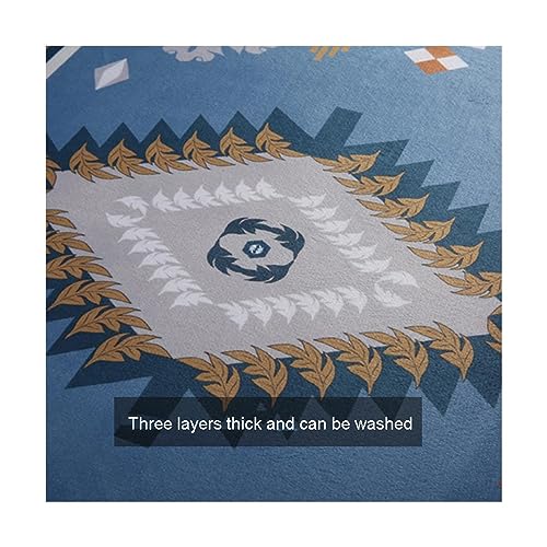 EMAFORO Teppich Korallenvlies-Teppich, einfacher, verschleißfester Teppich, Fußmatten für Wohnzimmer, Schlafzimmer, Nachttisch, Moderne Heimdekoration Flächenteppich von EMAFORO