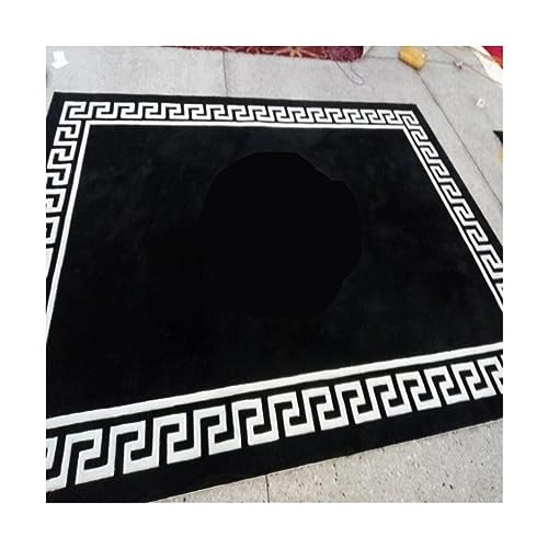 EMAFORO Teppich Moderne Gold-Diamant-Samt-Überwurfteppiche, schwarz-weiße rechteckige Teppiche, Eingangsmatte für Schlafzimmer, Wohnzimmer, Nachttisch, Flur Flächenteppich EMAFORO Teppich Moderne Gold-Diamant-Samt-Überwurfteppiche, schwarz-weiße rechteckige Teppiche, Eingangsmatte für Schlafzimmer, Wohnzimmer, Nachttisch, Flur Flächenteppich von EMAFORO