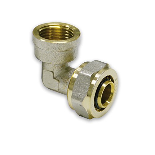 Klemmring Schraubfitting Winkel 90° mit IG, 20x2mm - 1/2" von EMAX