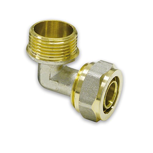 Klemmring Schraubfitting Winkel mit AG, 16x2mm - 3/4" von EMAX