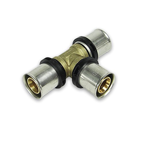 Press T-Stück [32x3-32x3-32x3 mm]- DVGW zertifiziert/Kontur TH von EMAX