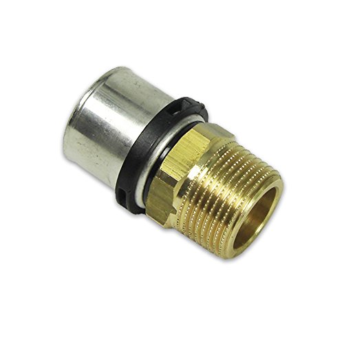 Press Übergang mit AG [20x2mm - 1"]- DVGW zertifiziert/Kontur TH von EMAX